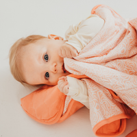 Bambusová detská deka Peach Maze – Apricot 1,5 TOG