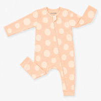 Papaya Big Dots Bambusový Overal a Dupačky na Zips